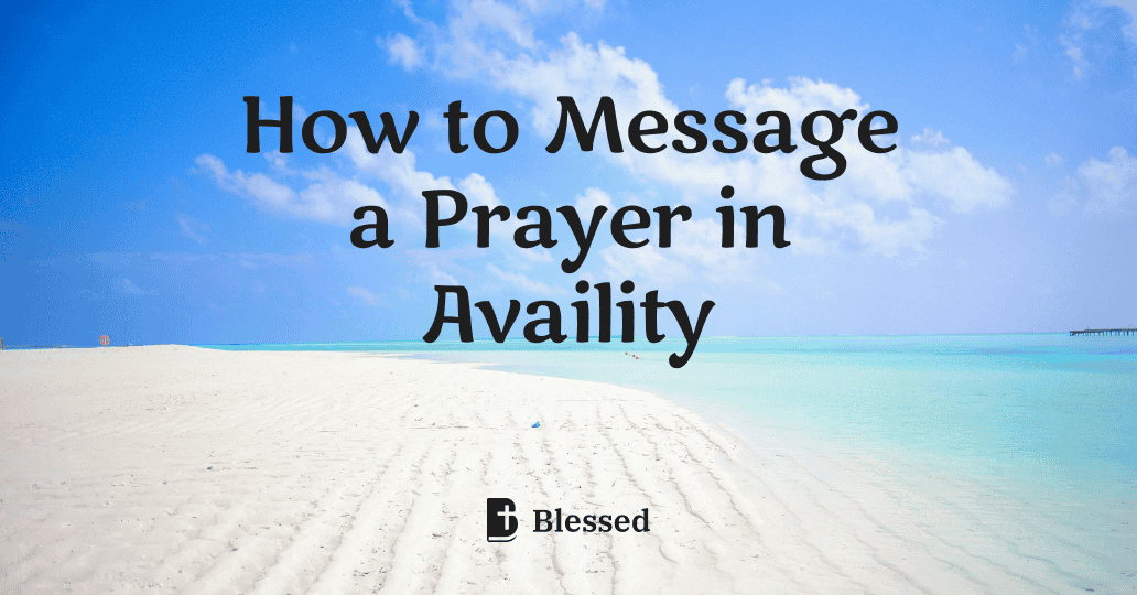 How to Message a Prayer in Availity
