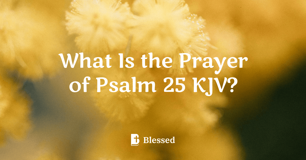 What Is the Prayer of Psalm 25 KJV?