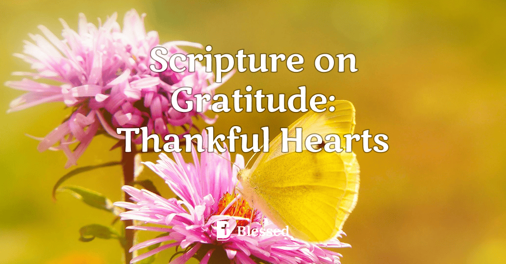 Scripture on Gratitude: Thankful Hearts