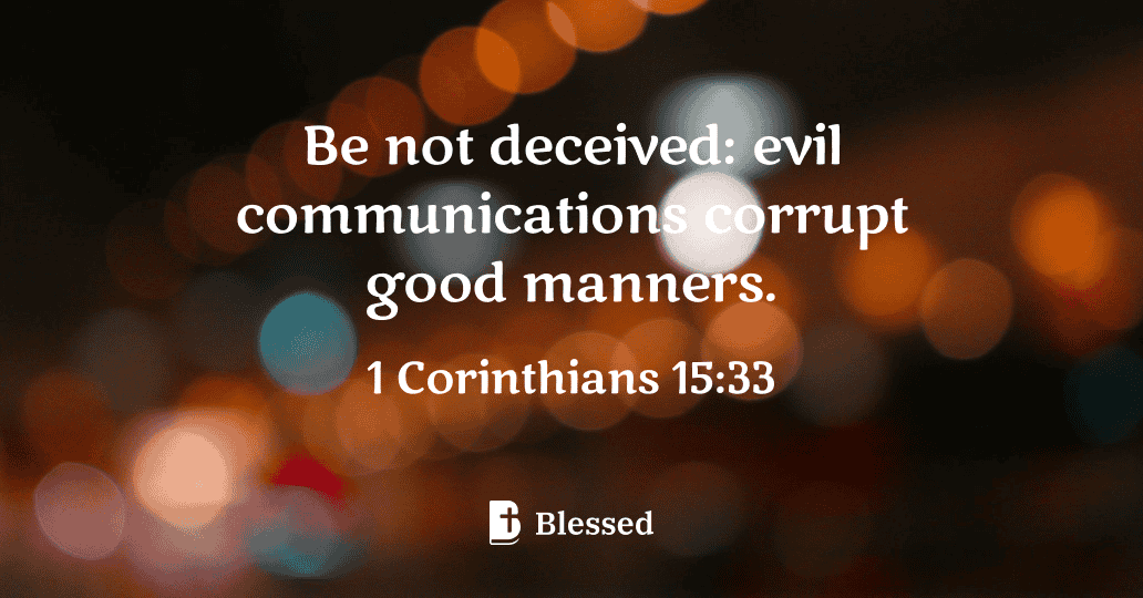1 Corinthians 15:33