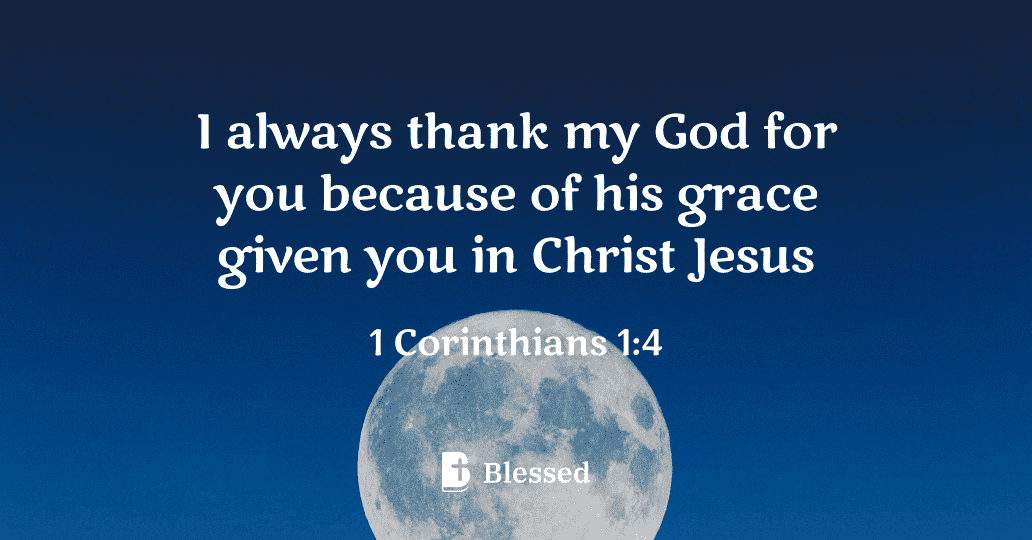 1 Corinthians 1:4