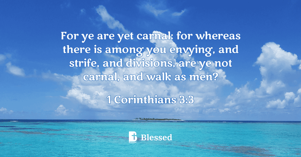1 Corinthians 3:3