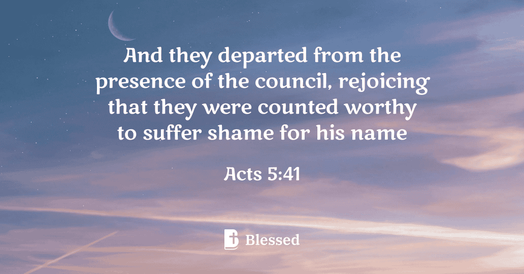 Acts 5:41