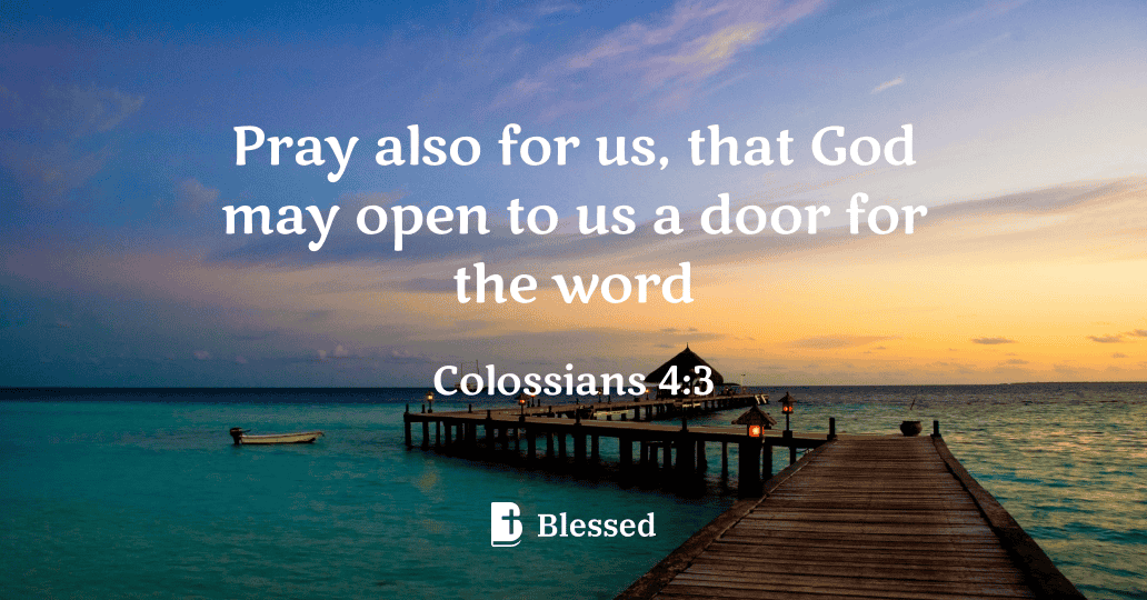 Colossians 4:3