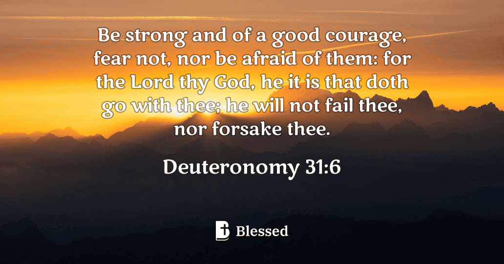 Deuteronomy 31:6