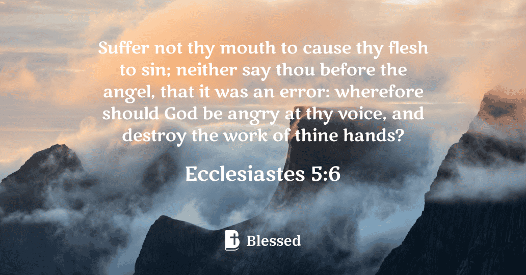 Ecclesiastes 5:6