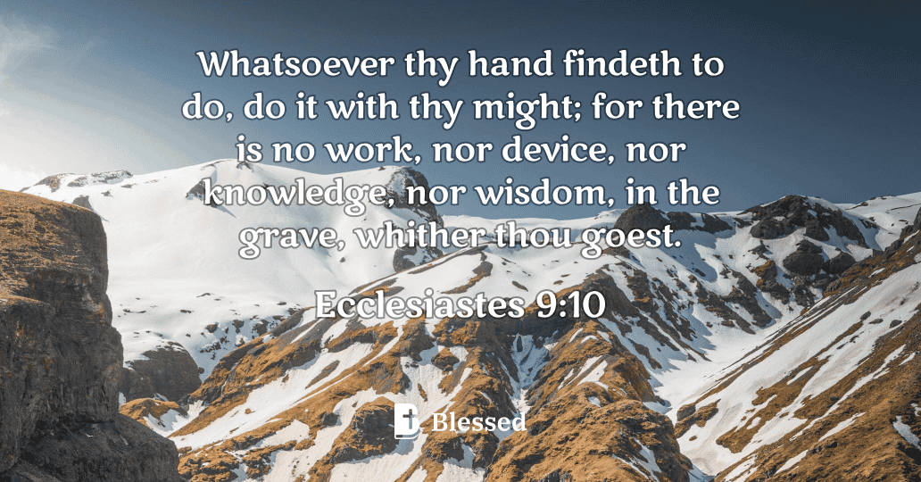 Ecclesiastes 9:10