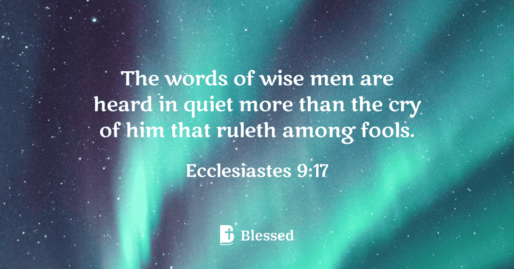 Ecclesiastes 9:17