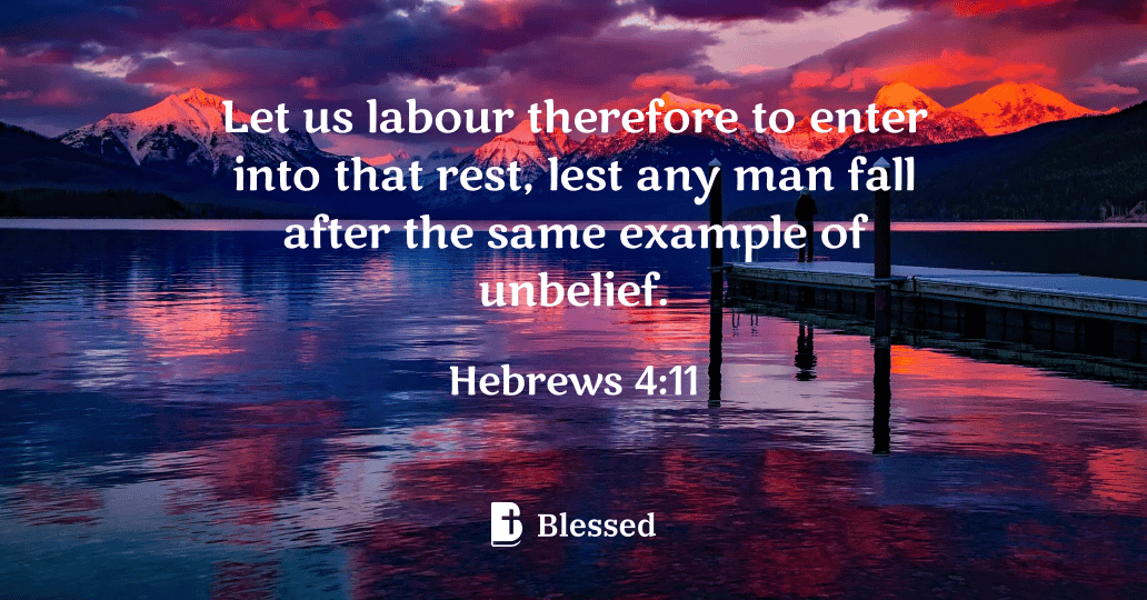 Hebrews 4:11