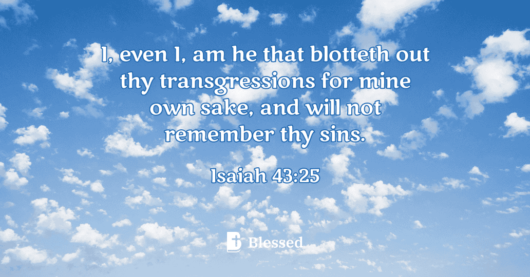 Isaiah 43:25