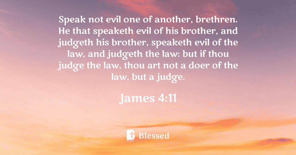 James 4:11
