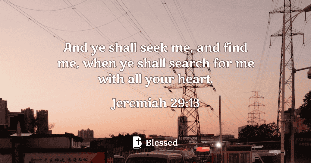Jeremiah 29:13