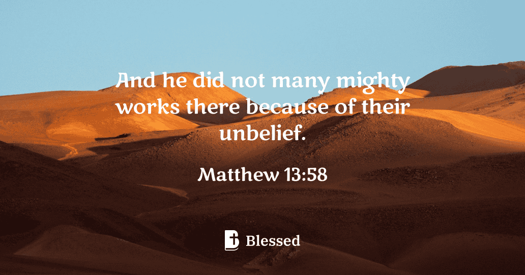 Matthew 13:58