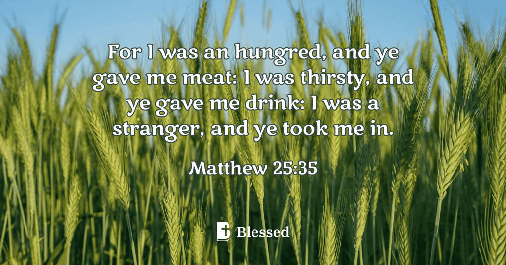 Matthew 25:35