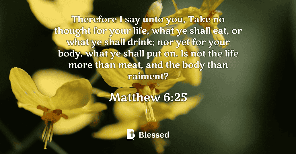 Matthew 6:25