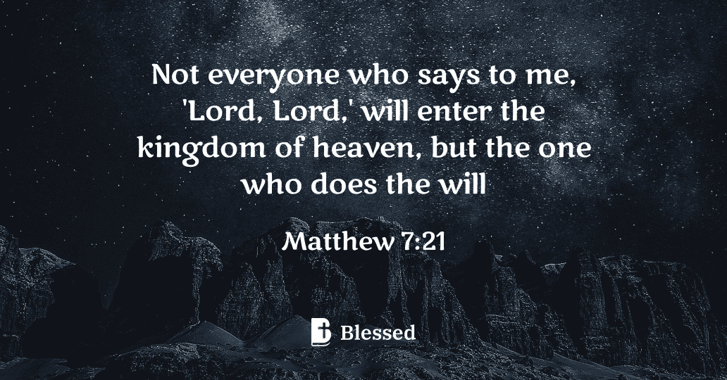 Matthew 7:21