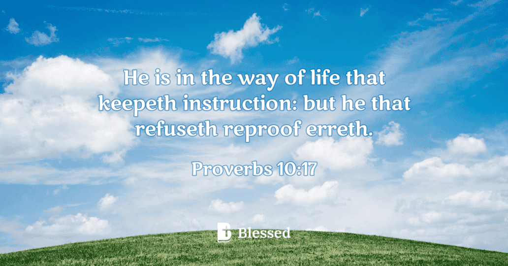 Proverbs 10:17