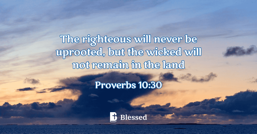 Proverbs 10:30