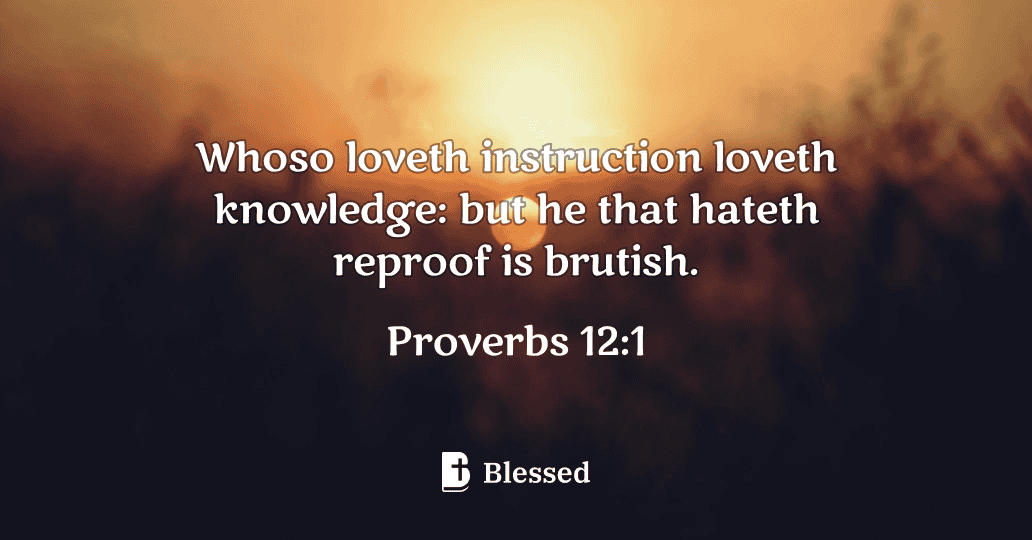 Proverbs 12:1