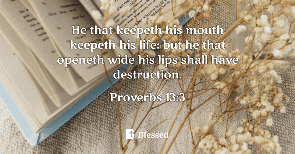 Proverbs 13:3