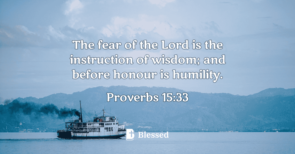 Proverbs 15:33