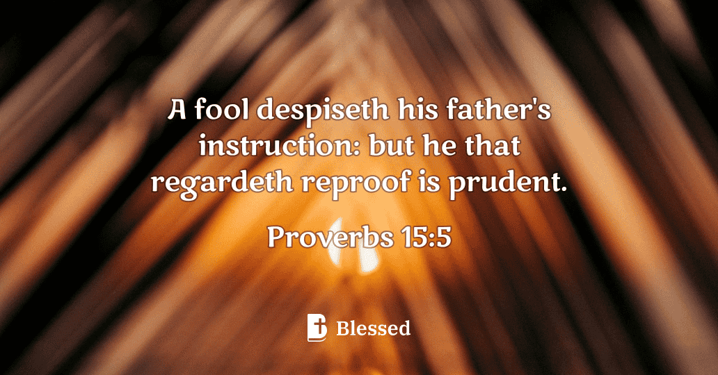 Proverbs 15:5