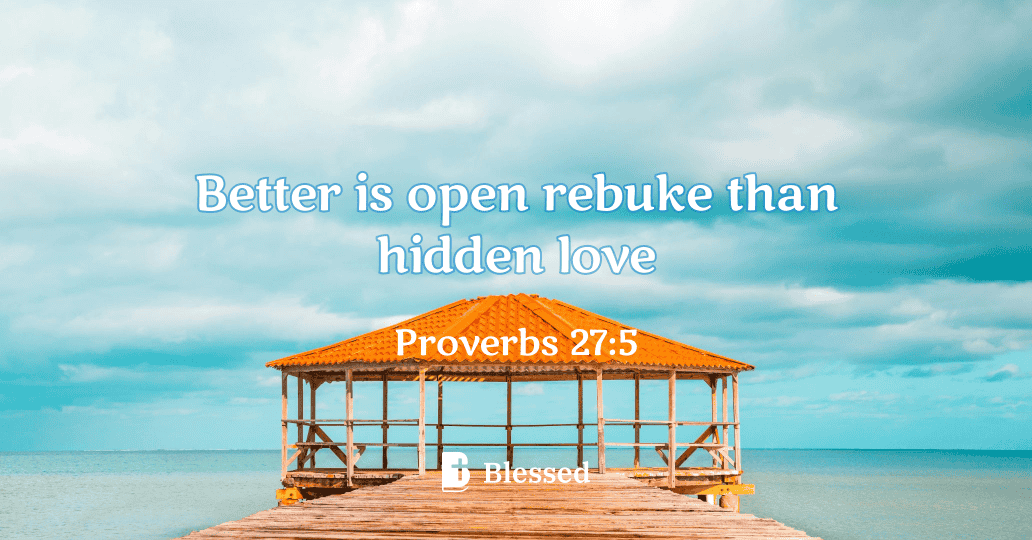 Proverbs 27:5