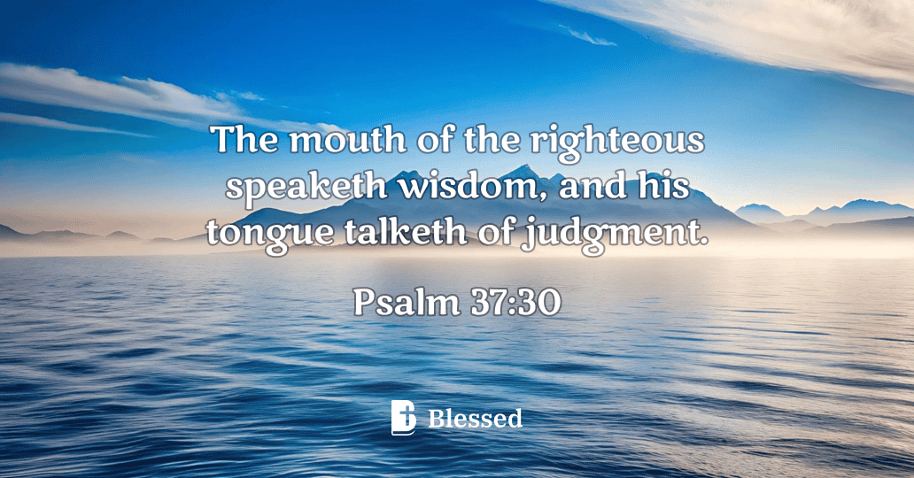 Psalm 37:30