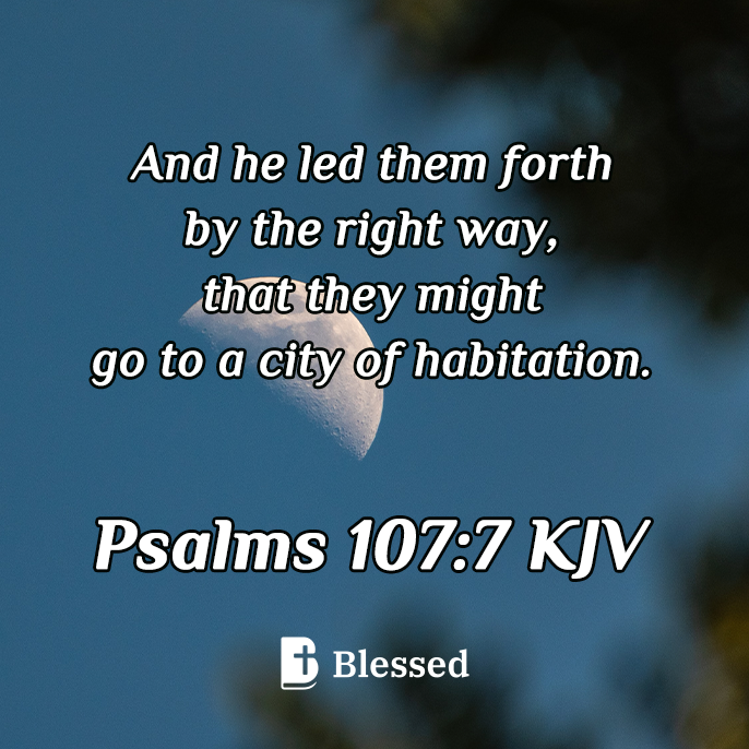 Psalms 107:7