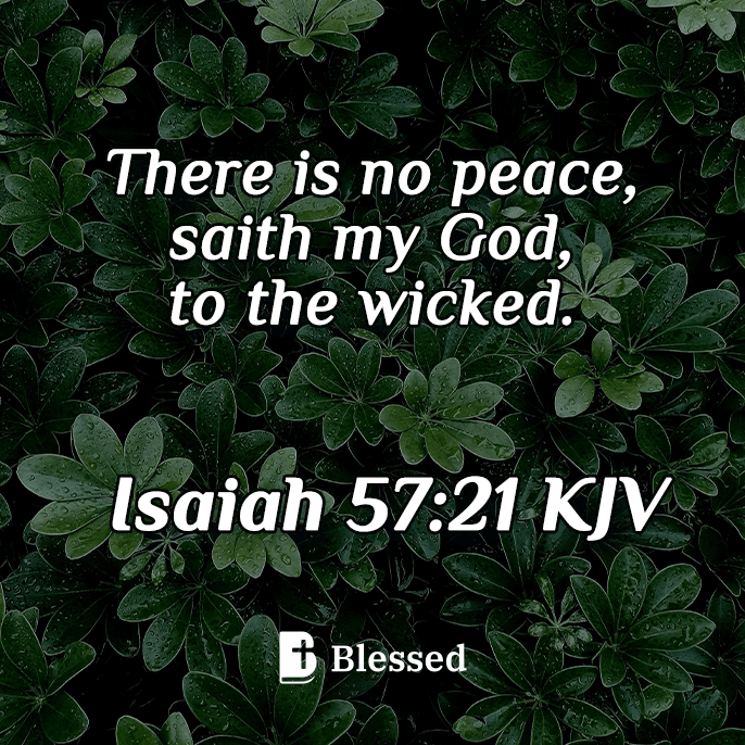 Isaiah 57:21