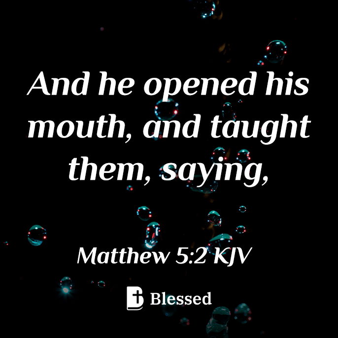 Matthew 5:2