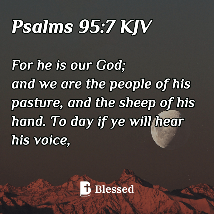Psalms 95:7