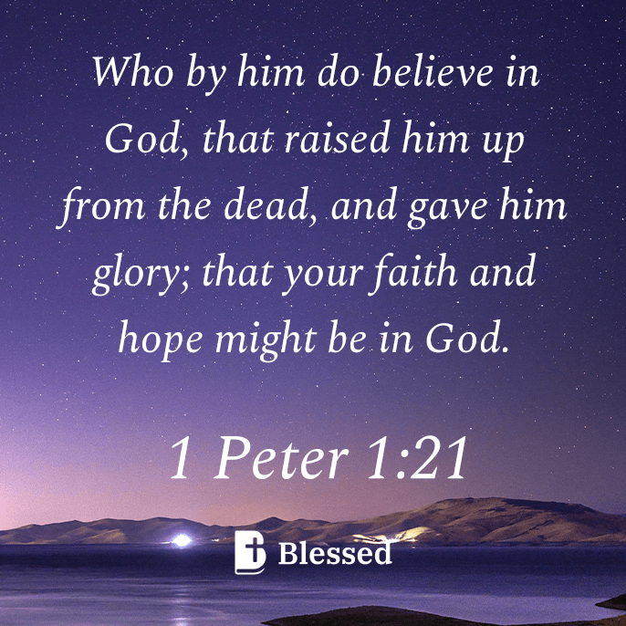 1 Peter 1:21