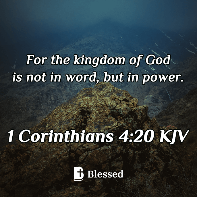 1 Corinthians 4:20
