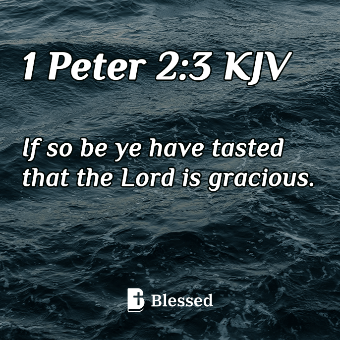 1 Peter 2:3