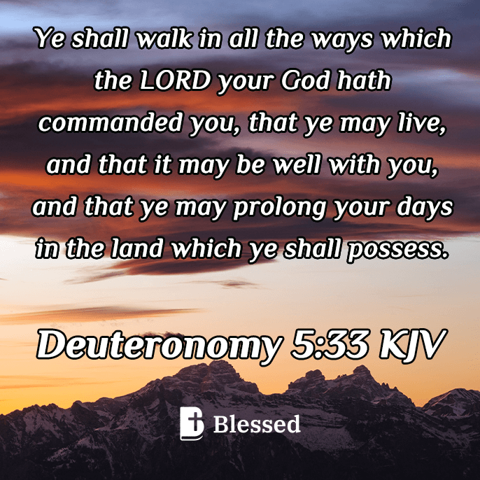 Deuteronomy 5:33