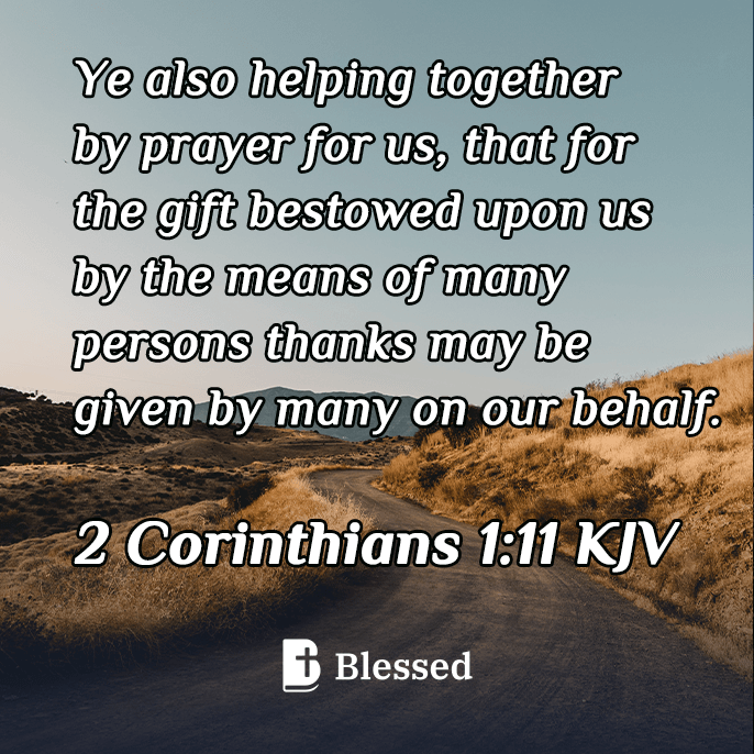 2 Corinthians 1:11