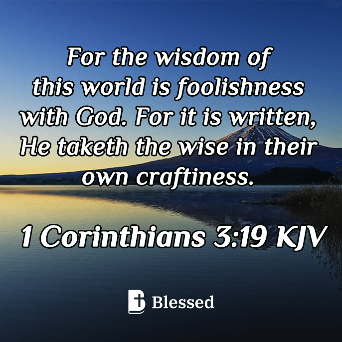 1 Corinthians 3:19