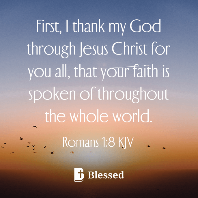 Romans 1:8