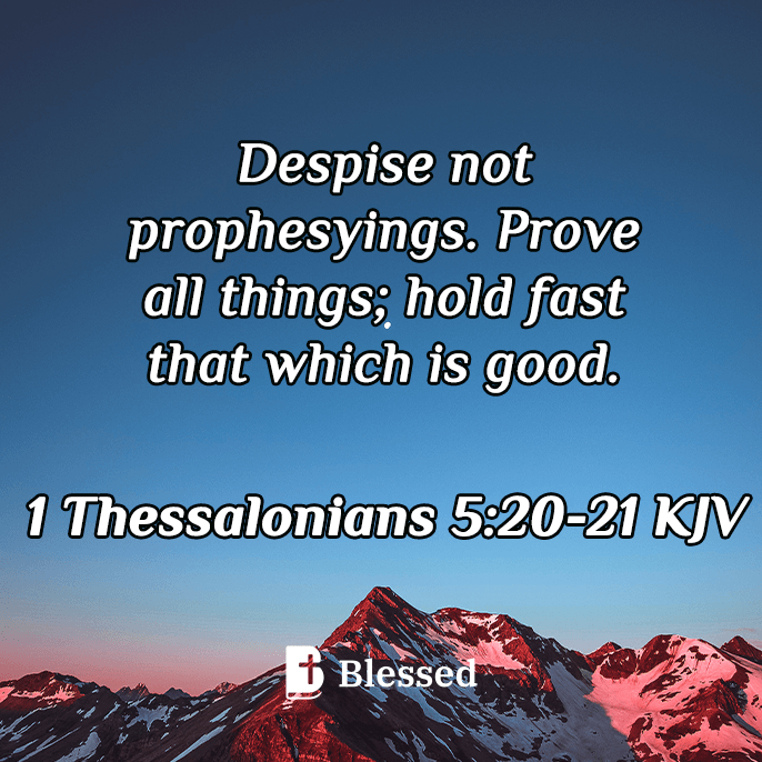 1 Thessalonians 5:20