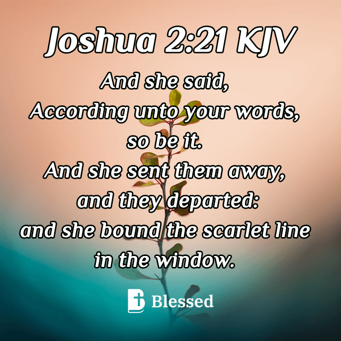Joshua 2:21