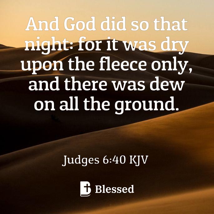 Judges 6:40